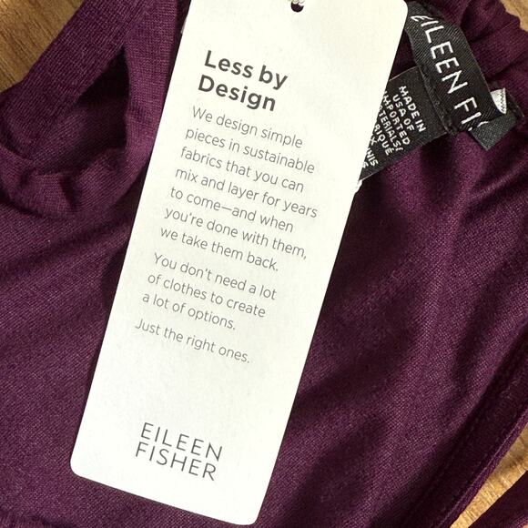NWT Eileen Fisher Tencel Blend Halter Sheath Dress in Blackberry Purple XL - Picture 10 of 13